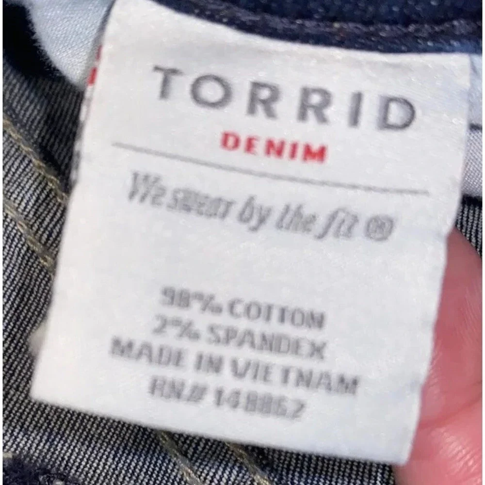 Womens torrid Plus size 24 42 X 29 blue jeans Stretch New‎ - Picture 6 of 7